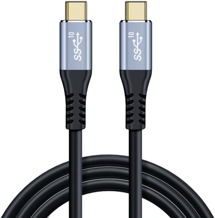 Кабель Premier PD100W/USB 3.1Gen2/4K PCG5916-2.0 USB Type-C (m)-USB Type-C (m) 2м черный