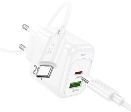 Сетевое зар./устр. Hoco CS54A Surplu 20W 3A (PD+QC) USB-A/Type-C универсальное белый (31532)