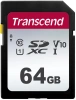 Флеш карта SDXC 64Gb Class10 Transcend TS64GSDC300S 300S w/o adapter