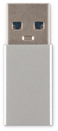 Адаптер Buro ver2.0 USB A(m) USB Type-C (f) (BU-USB2-AM-CF) серебристый
