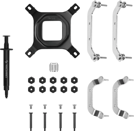 Устройство охлаждения(кулер) Deepcool AN400 Soc-AM5/AM4/1200/1700/1851 черный 4-pin 23.2dB Al 150W 431.4gr Ret (R-AN400-BKNNMN-G)