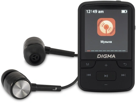 Плеер Hi-Fi Flash Digma Z5 BT 16Gb черный/1.54"/FM/microSD/microSDHC/clip