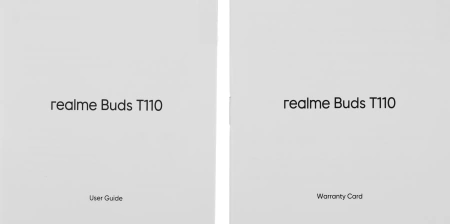 Гарнитура внутриканальные Realme Buds T110 черный беспроводные bluetooth в ушной раковине (631206000006)