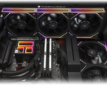 Система водяного охлаждения Thermalright Frozen Infinity 360 ARGB Soc-AM5/AM4/1200/1700/1851 черный 4-pin 28.2dB Al Ret (F-INFINITY-360-BL)