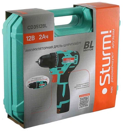 Дрель-шуруповерт Sturm! CD3514BL аккум. патрон:быстрозажимной (кейс в комплекте)
