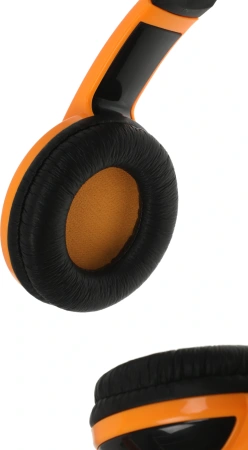 Наушники с микрофоном Defender Warhead G-120 оранжевый/черный 2м накладные оголовье (64099)