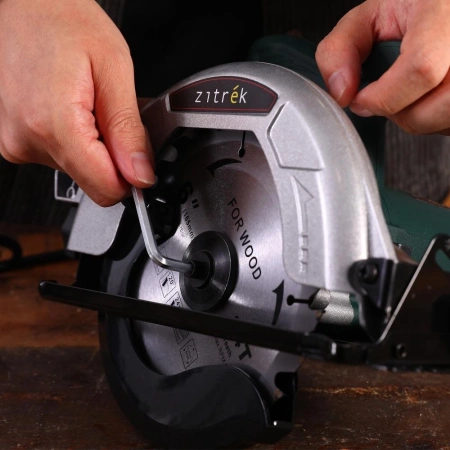 Циркулярная пила (дисковая) Zitrek ZKCS1400 1400Вт (ручная) D диска.:165мм (085-1304)