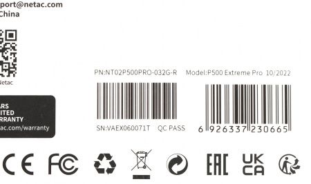 Флеш карта microSDHC 32Gb Class10 Netac NT02P500PRO-032G-R P500 Extreme Pro + adapter