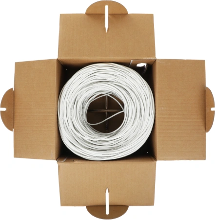 Кабель информационный ITK GENERICA BC1-C5E04-128-305-G кат.5E U/UTP 4X2X24AWG LSZH внутренний 305м белый