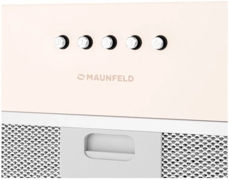 Вытяжка встраиваемая Maunfeld Crosby Singl 60 бежевый управление: кнопочное (1 мотор)