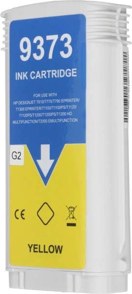 Картридж струйный G&G GG-C9373A № 72 желтый (130мл) для HP Designjet T610/T770/T790eprinter/T1300eprinter/T1100