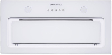 Вытяжка встраиваемая Maunfeld TRAPEZE 601GG белый управление: кнопочное (1 мотор)