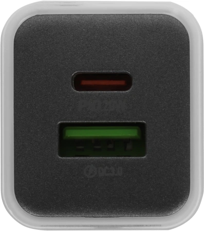 Сетевое зар./устр. Hoco N46 Glorious 20W 3A (PD+QC+AFC) USB-A/Type-C универсальное белый (35301)