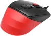Мышь A4Tech Fstyler FM45S Air красный/черный оптическая (2400dpi) silent USB (7but)