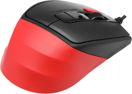 Мышь A4Tech Fstyler FM45S Air красный/черный оптическая (2400dpi) silent USB (7but)
