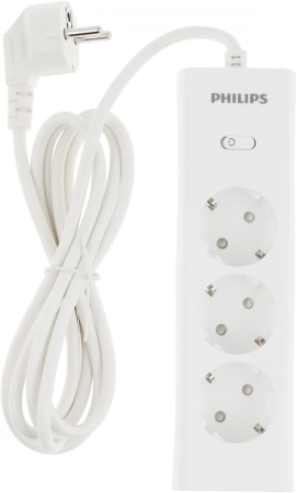 Сетевой фильтр Philips CHP2135WA/51 2м (3 розетки) белый (коробка)