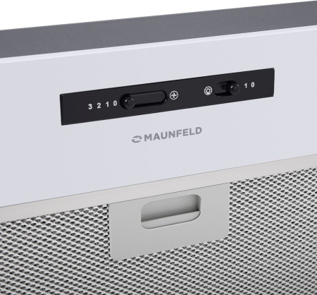 Вытяжка встраиваемая Maunfeld Crosby Light C 60 белый управление: ползунковое (1 мотор)