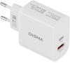 Сетевое зар./устр. Digma DGW3D 30W 3A (PD+QC) USB-C/USB-A универсальное белый (DGW3D0F110WH)