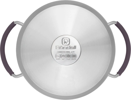 Кастрюля Rondell Akzent RDS-1389 5.1л. d=24см (с крышкой) стальной