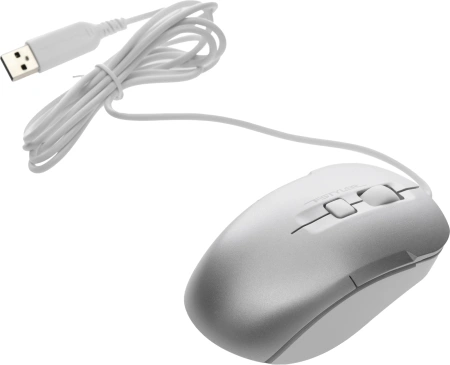 Мышь A4Tech Fstyler FM26 серебристый/белый оптическая (1600dpi) USB для ноутбука (4but)