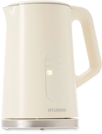 Чайник Hyundai HYK-S3605 1.7л. 2200Вт кремовый (металл)