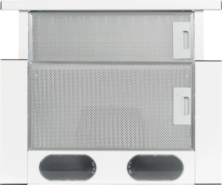 Вытяжка встраиваемая Elikor Интегра 50П-400-В2Л белый управление: кнопочное (1 мотор)