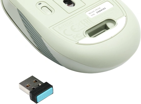 Мышь A4Tech Fstyler FB10C зеленый оптическая (2400dpi) беспроводная BT/Radio USB (4but)