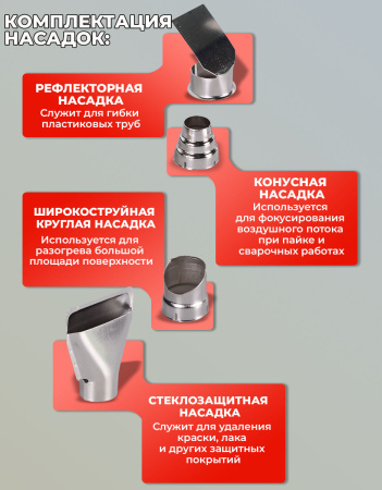 Технический фен Ресанта ФЭ-2000К 2000Вт темп.350/600С