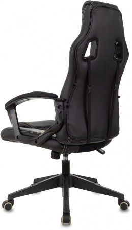 Кресло игровое Zombie Arena черный эко.кожа/ткань крестов. пластик