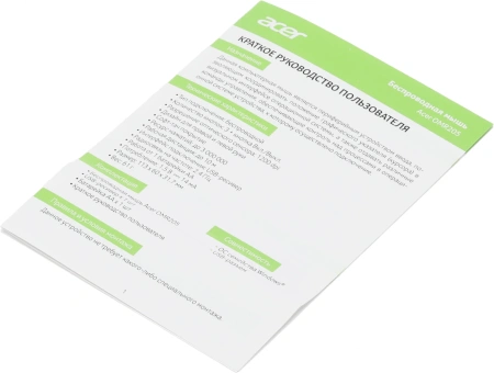 Мышь Acer OMR205 фиолетовый оптическая 1200dpi беспров. USB для ноутбука 3but (ZL.MCEEE.02K)