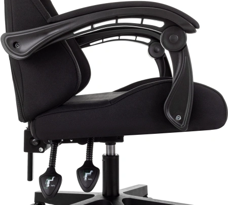 Кресло игровое Zombie Void черный с подголов. крестов. пластик