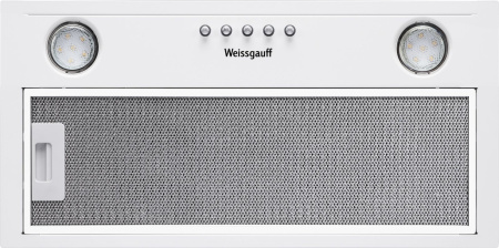 Вытяжка встраиваемая Weissgauff Alpha 50 PB WH белый управление: кнопочное (1 мотор)