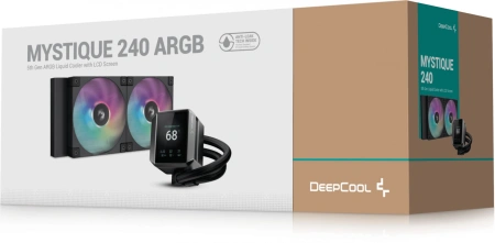 Система водяного охлаждения Deepcool Mystique 240 ARGB Soc-AM5/AM4/1200/1700/1851 черный 4-pin 36.49dB Al LCD 280W 1543gr Ret (R-LX550-BKADSNC-G-1)