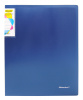 Папка на 4-х кольцах Silwerhof Perlen 271958-74 A4 1мм кор.38мм внутр. с вставкой синий металлик