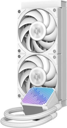 Система водяного охлаждения ID-Cooling DX240 Max Soc-AM5/AM4/1200/1700/1851 белый 4-pin 32.5dB Al+Cu 300W Ret (DX240 MAX WHITE)