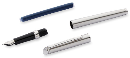 Ручка перьев. Waterman Hemisphere (CWS0920410) Steel CT F сталь нержавеющая подар.кор.