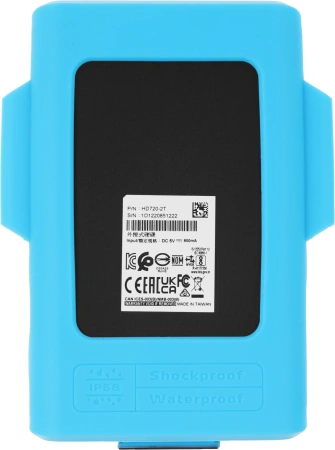 Жесткий диск A-Data USB 3.0 2Tb AHD720-2TU31-CBL HD720 DashDrive Durable (5400rpm) 2.5" синий