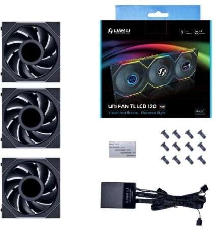 Вентилятор Lian-Li Uni Fan TL LCD 120 7-pin 28.7dB LED Ret