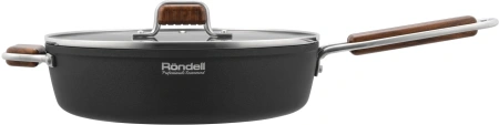 Сотейник Rondell Fjord RDA-1799 d=28см (с крышкой) черный