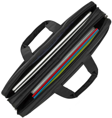 Сумка для ноутбука 17.3" Riva 8257 черный полиэстер