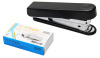 Комплект степлер+скобы Kw-Trio 5101F N10 (10листов) встроенный антистеплер ассорти 50скоб металл/пластик закрытый блистер