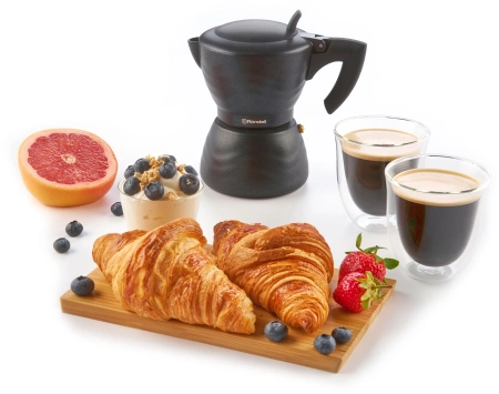 Кофеварка гейзерн. Rondell Walzer RDA-432 0.3л алюминий черный