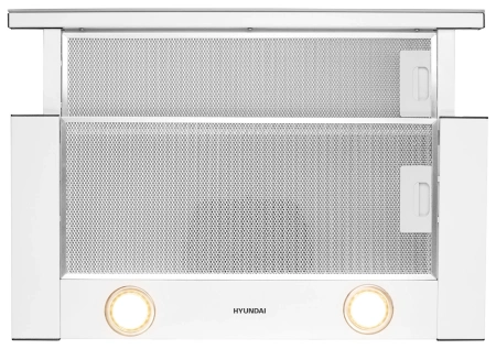 Вытяжка встраиваемая Hyundai HBH 6236 WG белый управление: кулисные переключатели (1 мотор)