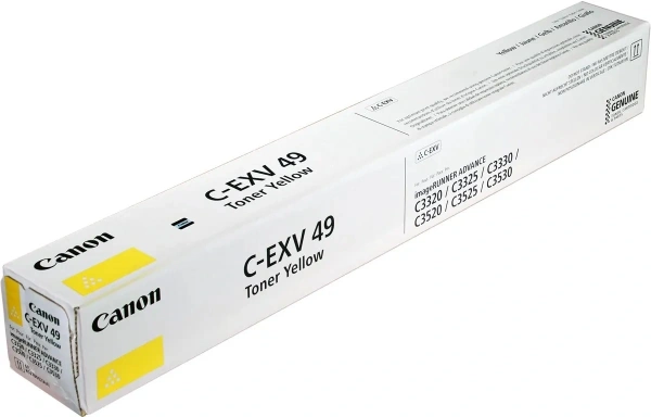 Тонер Canon C-EXV49Y 8527B002 желтый туба для копира iR-ADV C33xx