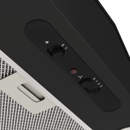 Вытяжка встраиваемая Elikor Врезной блок 52П-400-П3Д черный управление: ползунковое (1 мотор)