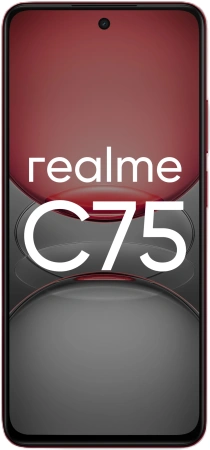 Смартфон Realme RMX3941 C75 256Gb 8Gb красный моноблок 3G 4G 2Sim 6.72" 1080x2400 Android 14 50Mpix 802.11 a/b/g/n/ac NFC GPS GSM900/1800 GSM1900 TouchSc microSD
