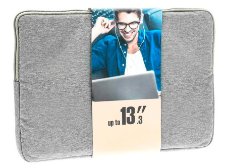 Чехол для ноутбука 13.3" Riva 7703 серый полиэстер