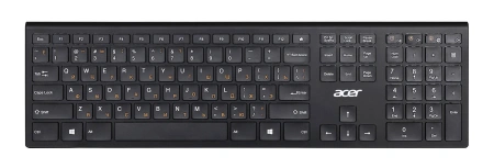 Клавиатура + мышь Acer OKR030 клав:черный мышь:черный USB беспроводная slim (ZL.KBDEE.005)