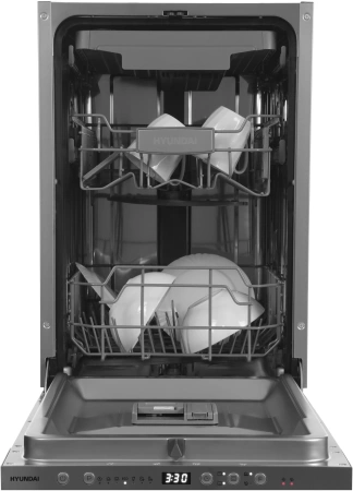 Посудомоечная машина встраив. Hyundai HBD 474 2100Вт узкая серебристый