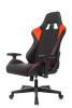 Кресло игровое Zombie Thunder 1 черный/красный ткань/эко.кожа с подголов. крестов. пластик